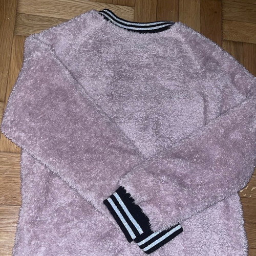 Y2K cute fur cardigan pink like new