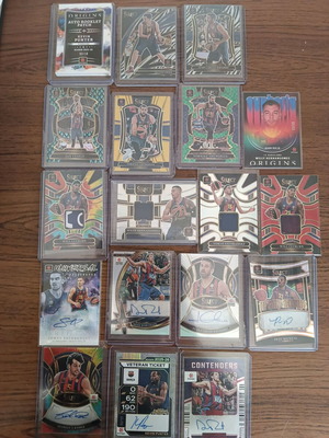 Barcelona Euroleague basketball card lot with autographs and patches