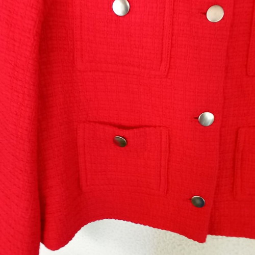MAJE Paris tweed bouclé jacket coral - size FR38 or Medium