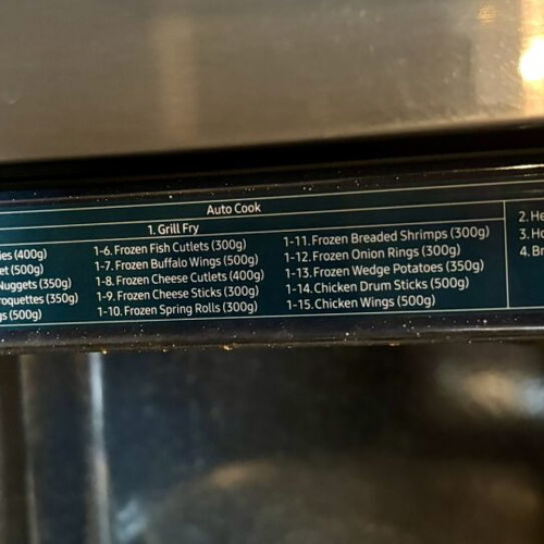 Samsung Built-in Microwave Oven MG23A7013CA with Grill and Custom Frame like new