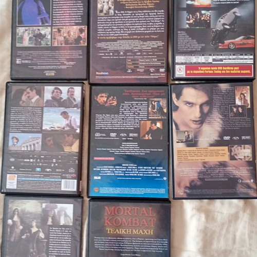 DVD movies, pack of 8, mostly unused
