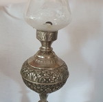 Table lamp like new, silver-plated
