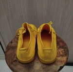 Denim yellow sneakers used, size 38