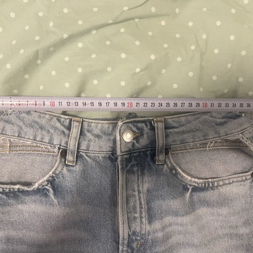 Zara jeans with cut-out openings, used, light blue, size 36