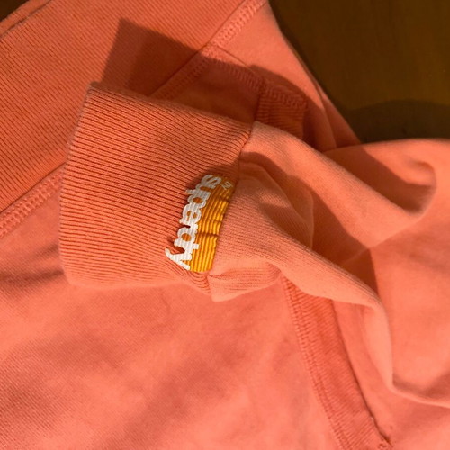 Superdry hoodie like new, pink coral, unisex, size L slim fit