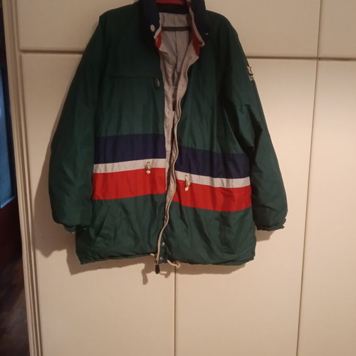 Nautica reversible jacket like new, beige and green, size XL