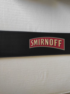 Συλλεκτικό λαστιχένιο χαλάκι μπαρ Smirnoff Vodka, καινούργιο