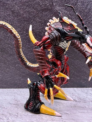 Spiderman Venom Symbiote action figure used, red variant