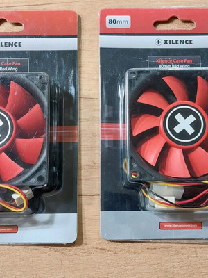 Xilence Red Wing 80mm 2 fans like new