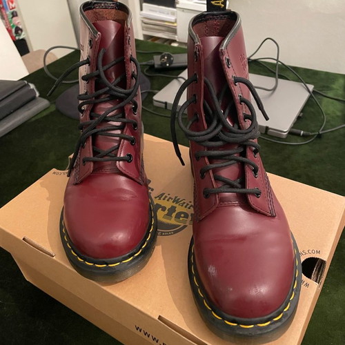 Dr Martens 1460 cherry red boots size 38 new