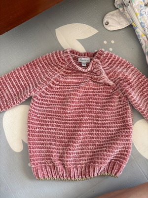 Pink pullover for girl 12-18 months like new