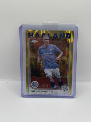 Erling Haaland Topps Chrome UCC numbered card 38/50 like new