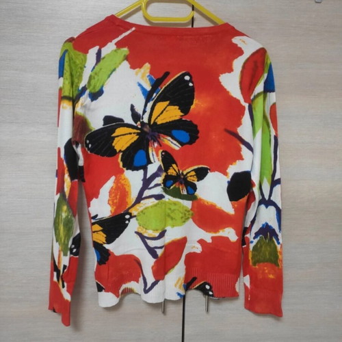 Cardigan knit long sleeve top v-neck cotton silk blouse / τοπ ζακέτα βαμβάκι μετάξι