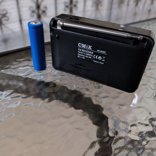 CMiK Radio with Rechargeable Battery and USB Charging