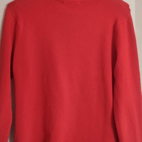 Cardigan used, red, size S-M, long sleeve