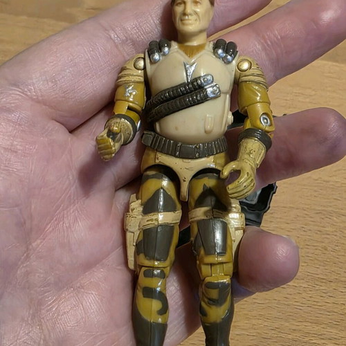 G.I. Joe Airwave v1 1990 Sky Patrol figure used, vintage Hasbro
