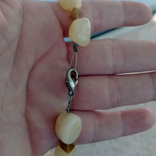 Handmade Citrine Necklace like new, yellow