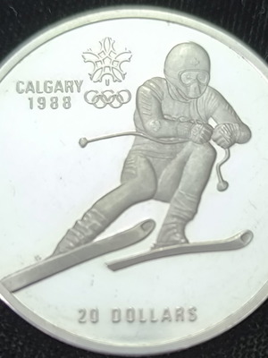 Canada 20 dollars proof silver used