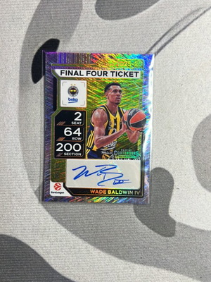 Κάρτα Wade Baldwin auto EuroLeague 2025/26 Contenders Pananini καινούργιο