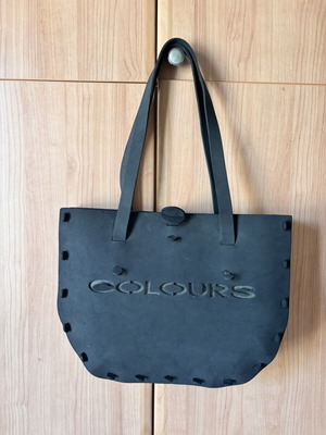Colours tote shoulder bag, black