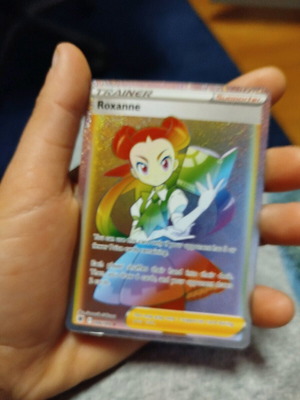 Roxanne Rainbow Pokémon Card new