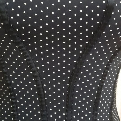 Corset Ann Summers black polka dot strapless top like new