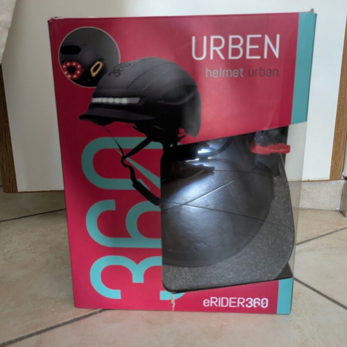Urben Urban ERIDER360 helmet with LED for scooter and bike, new