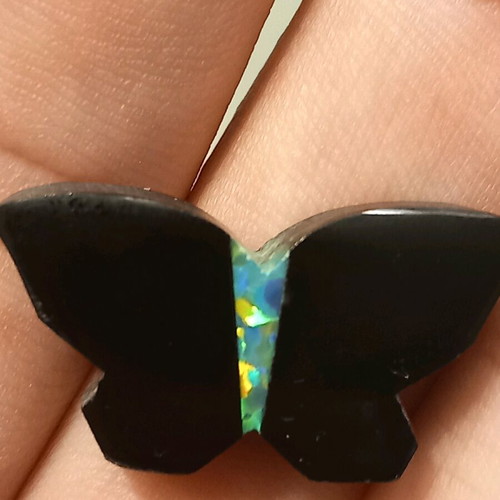 Black Onyx Butterfly with Firewall and Certificate, new