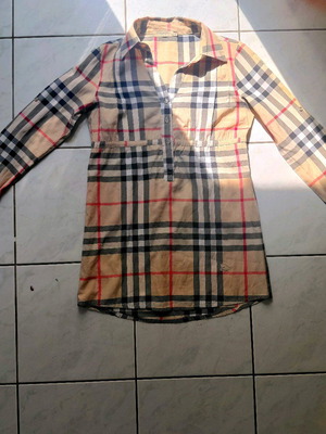 Burberry tunic small checked like new
