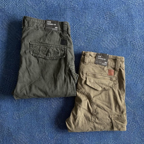 Alpha Industries Force One Cargo pants and Petrol Patch Pant, men's