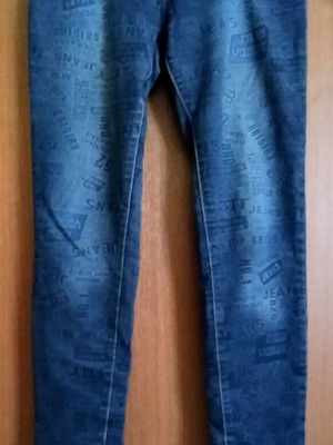 Elastic women's jeans pants M blue like new