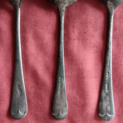 Set of 3 British Army spoons WWII used