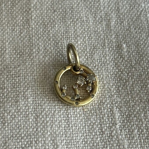Pandora Scorpio Charm 14K Gold Plated with Cubic Zirconia like new