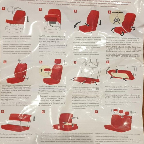 Pok Ter Seat Covers for Seat Arona made of leatherette like new