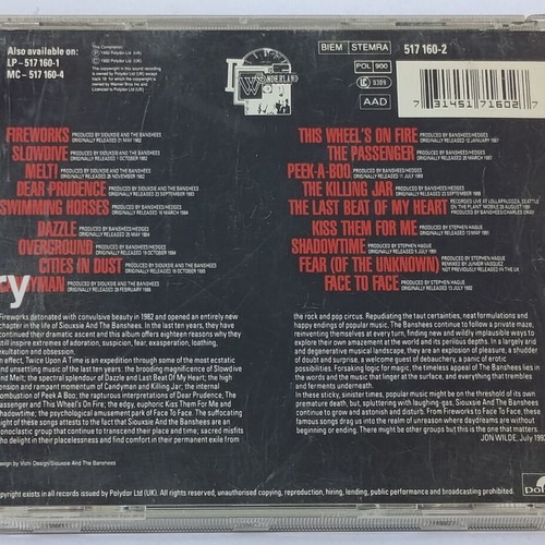 Siouxsie & The Banshees Twice Upon A Time The Singles CD used, punk