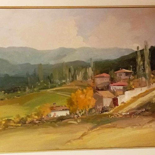 Vas. Kolokythas 1948 oil painting on canvas like new, 120x90 cm