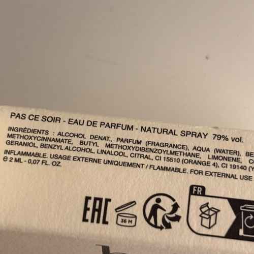 BDK Parfums Pas Ce Soir Eau de Parfum tester 2ml new, 2 samples