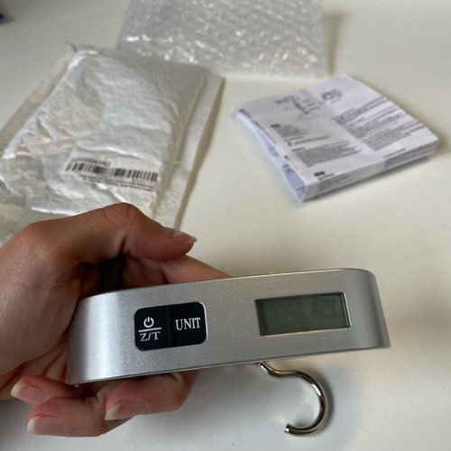 Luggage scale new, weighs up to 50 kg, lithium battery