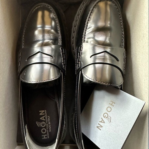 Hogan women's moccasins like new, black, size 39