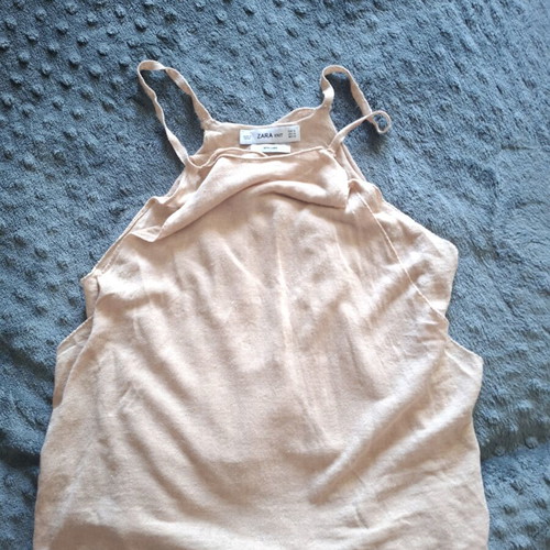 Zara beige tank top medium like new