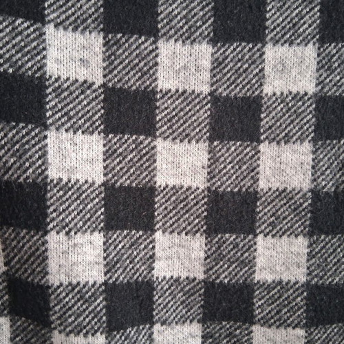Zara lightweight wool blouse with 3/4 sleeve like new, black and gray