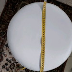 Gas Lift Beauty Stool used, white color