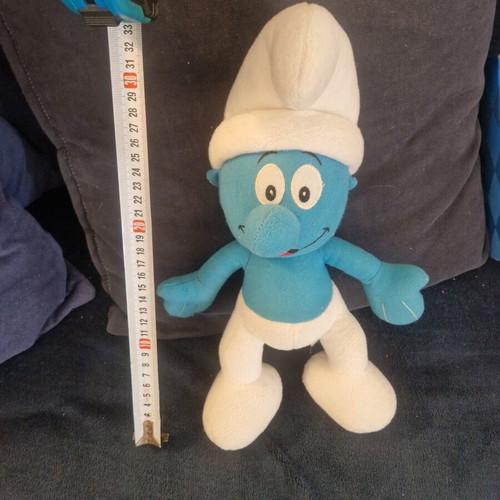 Large plush Smurf used, good condition