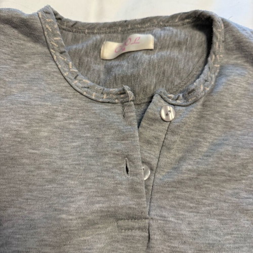 Pajama set used gray with cat design size M
