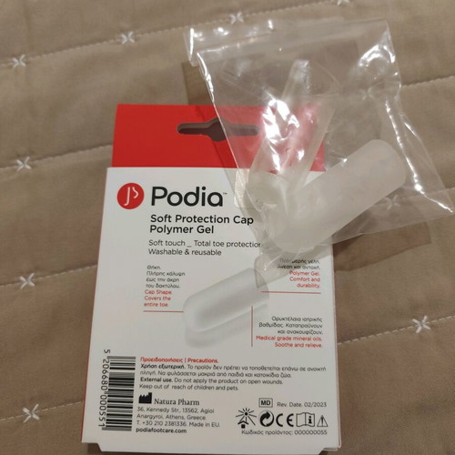 Protective toe ring caps size M new polymer gel