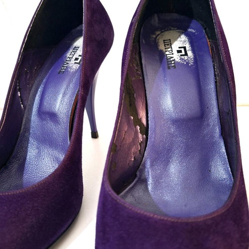 Petridis purple pumps used, size 39, 10 cm heel