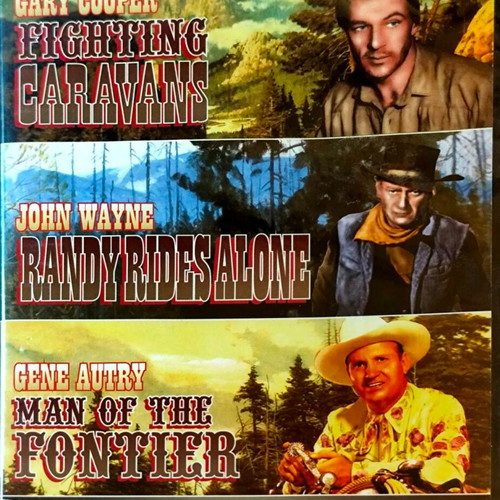 Συλλογή 3 κλασικών ταινιών DVD: Fighting Caravans, Randy Rides Alone, Man of the Frontier