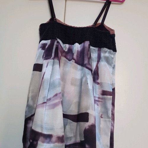 Rinascimento blouse like new, purple gray, evening with knitted fabric