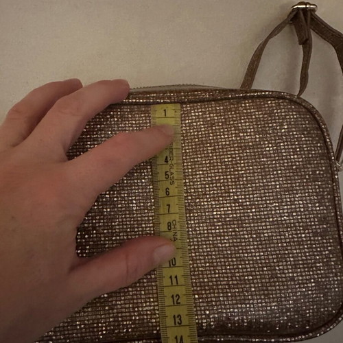 Fornarina crossbody bag like new, gold glitter