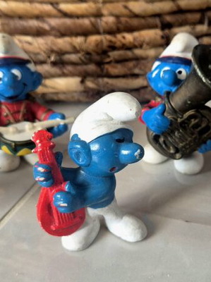 Smurf Music Band Peyo Schleich figures used